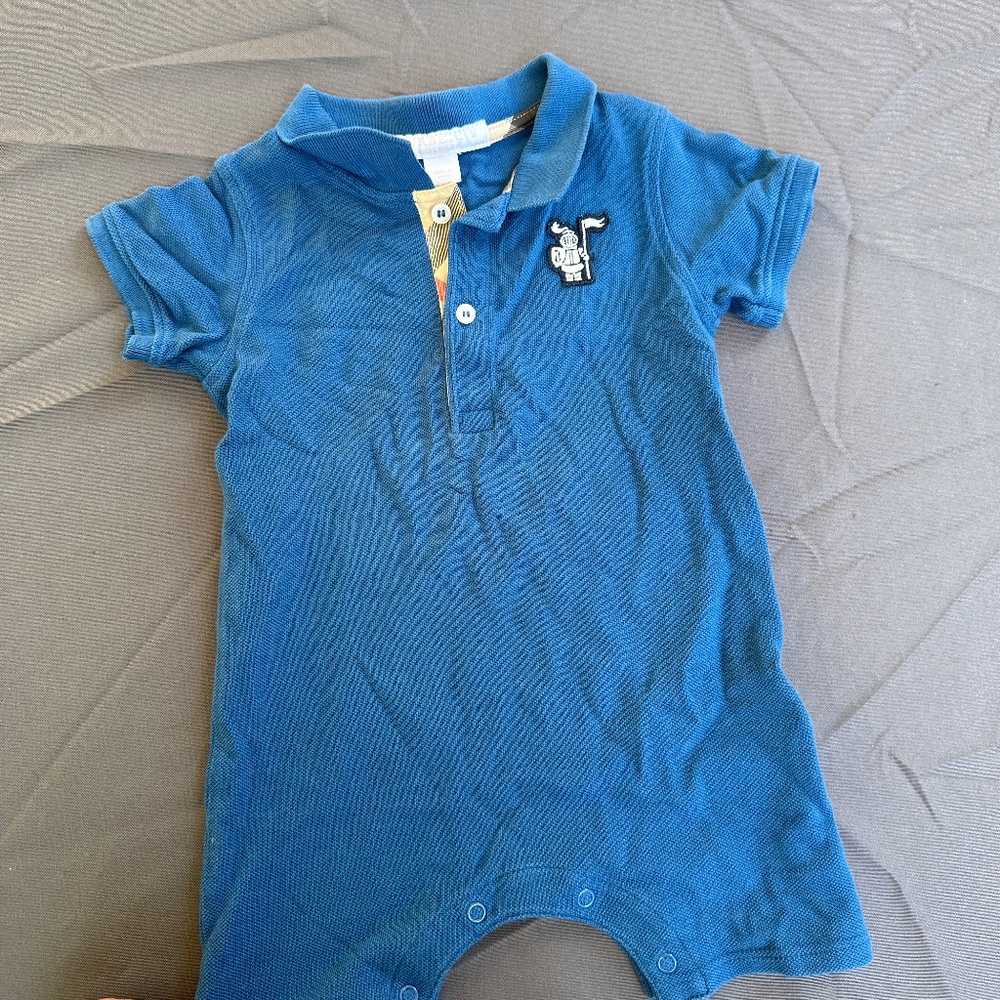 Burberry Baby Boys Romper 9 mos